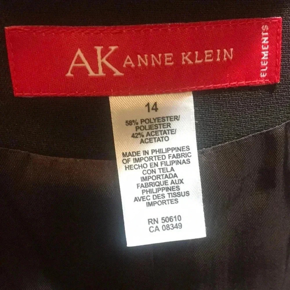 Anne Klein Brown Button Front Blazer with Pockets - Picture 8 of 9